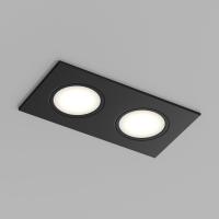 Встраиваемый влагозащищенный светильник PORT, 2?15 Вт макс., LED, GU5.3, IP65, корпус из полимера, цвет чёрный