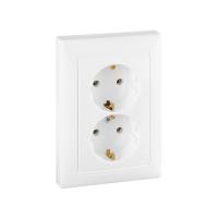 Legrand DIY Valena Бел Розетка 2-ая с/з литая