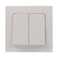 EKF PROxima Стокгольм Белый Выключатель проходной 2-кл, 10А, винт.клеммы