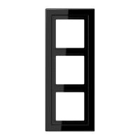 JUNG LSD Черная (дуропласт) Рамка 3-ая