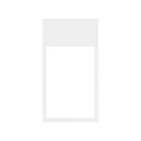 Simon 100 Белый матовый  Рамка вертикальная на 2 поста/3 модуля