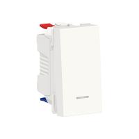 SE Unica Modular Бел Переключатель 1-клавишный, с нейтралью, сх.6а, 1 модуль