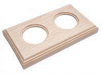 BIRONI Шедель Бук Натурэль Рамка 2-ая на бревно 240мм (скрытый монтаж)