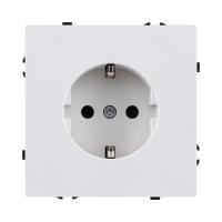 Розетка штепсельная SCHUKO 16A/250 В, белый глянцевый Kollinger Eclipse EC-014WG