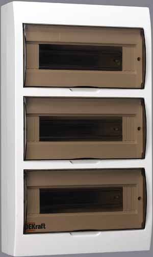 DEKraft ЩРН-П-36 Корпус модульный пластиковый IP41, 36 модуля навесной DEKraft ЩРН-П-36 Корпус модульный пластиковый IP41, 36 модуля навесной