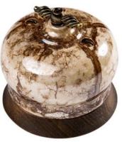 BIRONI Фаберже Керамика Мрамор золото Выключатель проходной 2-кл