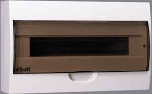 DEKraft ЩРН-П-18 Корпус модульный пластиковый IP41, 18 модулей навесной DEKraft ЩРН-П-18 Корпус модульный пластиковый IP41, 18 модулей навесной