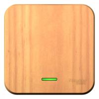 SE Blanca наруж Ясень Выключатель 1-клавишный с подсветкой, 10А, 250B