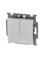 ABB BJB Basic 55 Бел Выключатель 2-х клавишный