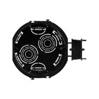 DKC Avanti Подрозеточная коробка для сплошных стен Черный под 2 модуля безвинтов