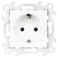 Simon 24 Белая Розетка 2К+3 Sсhuko без защитных шторок