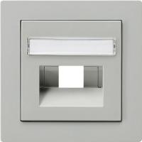 Gira Накладка 50*50 мм для розеток UAE/IAE с полем для надписи