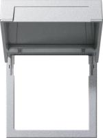 Gira System 55 Алюминий Монтажная рамка с крышкой
