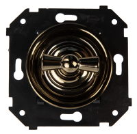 BIRONI Шедель Пластик Бронза Выключатель проходной 1-кл, ручка Бронза (скрытый монтаж)