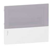 SE RESI9 MP (Mini Pragma) Бокс встраеваемый с дымчатой дверью 1 ряд/12 модулей, IP40, IK07, 63А, 2 клеммы, Италия