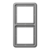 JUNG CD Серая Рамка 2-ая ударопрочная