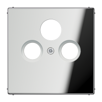 JUNG LS 990 Блестящий хром Накладка TV-FM-SAT розетки