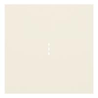 Клавиша одноклавишного выключателя с подсветкой, кремовый сатин (35602 MC)