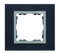 Simon 82 Nature Сталь матовая чёрная/Алюминий/Металл Рамка 4-ая