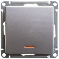 Systeme Electric Wessen 59 Матовый хром Переключатель 1-клавишный с подсветкой 10АХ