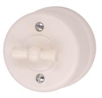 Лизетта Пластик Песочное золото Поворотный Выключатель перекрестный 1-кл, ручка Золото