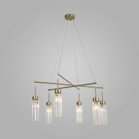 Подвесной светильник со стеклянными плафонами 60163/6 латунь Eurosvet Gilian
