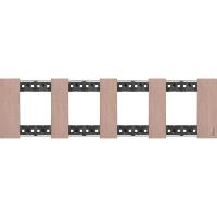 BT Living now Медь Рамка немецкий стандарт 4 поста (2+2+2+2 мод)