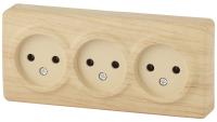 ЭРА 11-2207-11 Эксперт Сосна Розетка 3-ая б/з ОУ