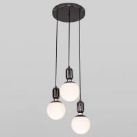 Подвесной светильник со стеклянными плафонами 50151/3 черный жемчуг Eurosvet Bubble