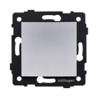 Выключатель 1-клавишный перекрестный 10А/250В, изогнутый, серый Kollinger REA-R-006GY для Aspekt, Eleganz, Reflex
