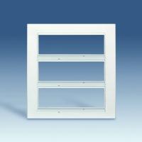 Simon 82 Centr. Белая Рамка трехрядная для 4 широких или 8 узких механизмов (в ряд)