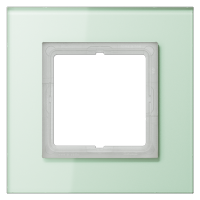 JUNG LS plus Стекло Светло-зеленая Рамка 1-ая
