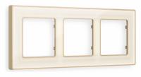 Рамка ALFA Arctic (Бежевый Стекло органическое/Шампань) 3-ая AF580343
