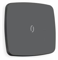 Лицевая панель OMEGA (Графит Мягкое касание) для 1-клавишных выключателей с подсветкой QUANT OP9020