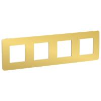 SE Unica Studio Золото/Бежевая Рамка 4-ная