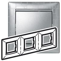 Legrand Valena Алюминий модерн Рамка 3-ая гориз