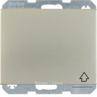 Berker K.5 Нержавеющая сталь Розетка с/з с откидной крышкой