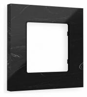 Рамка ALFA Grand (Черный мрамор) 1-ая AF930701