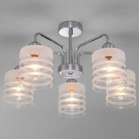 Потолочная люстра с плафонами 30176/5 хром Eurosvet Essence Потолочная люстра с плафонами 30176/5 хром Eurosvet Essence