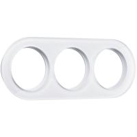 Рамка из стекла на 3 поста белый W0035101