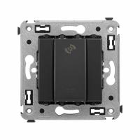 DKC Avanti Черный матовый Диммер кнопочный для LED ламп