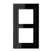 JUNG LSD Черная (дуропласт) Рамка 2-ая