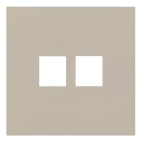 Лицевая панель для двойной информационной розетки, латте (35442 LT)
