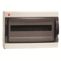 DKC Щиток настен.с двер.18мод.,IP65,сер.,с усил. клем.блок.1х87318