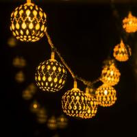 Гирлянда нить с мерцанием 2,8 м IP20 400-003 золото / теплый белый Eurosvet 400-003