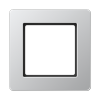 JUNG A Flow Алюминий Рамка 1-ая для вертикальной и горизонтальной установки