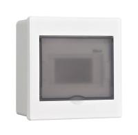 Dekraft Корпус пласт. встраиваемый прозр. дв. 1 ряд 6 мод. IP41 ЩРВ-П