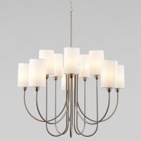 Подвесная люстра с тканевыми абажурами 60164/10 никель Eurosvet Abbey