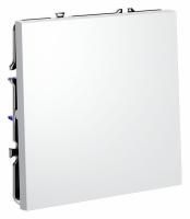 Выключатель встраиваемый VOLTUM S70 одноклавишный 10А, (белый матовый)