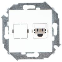 Simon 15 Белая Розетка ТЛФ RJ11, винт.зажим